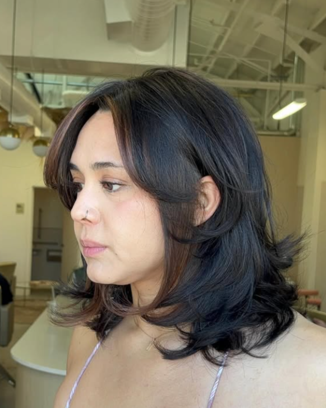 Layered Bob with Face Framing bu Jasmine