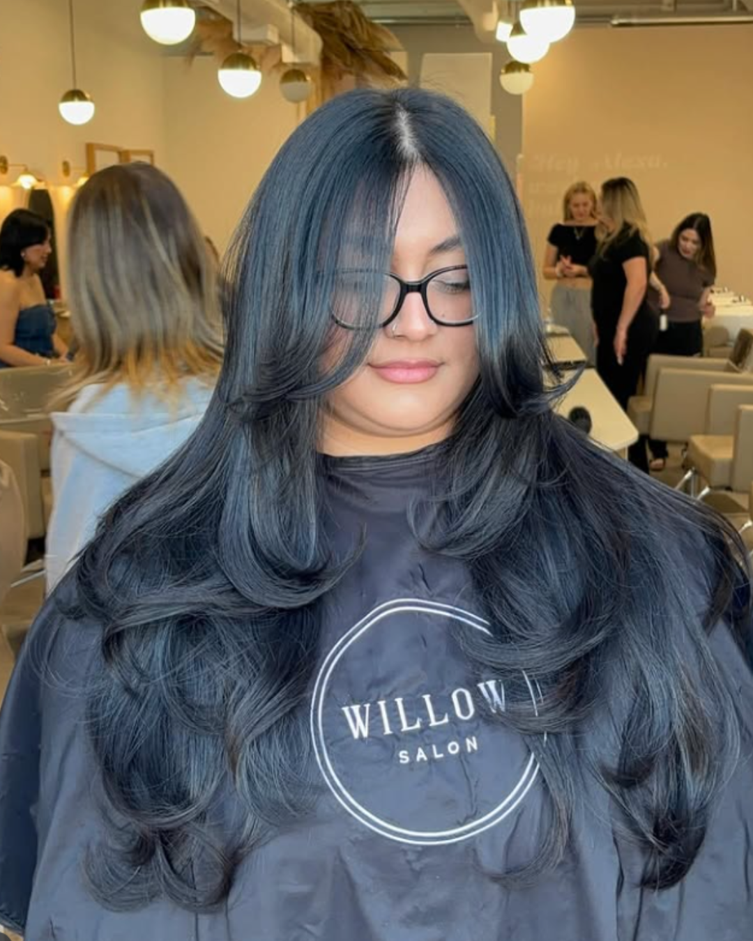 Midnight Black with Long Layers by Jasmine